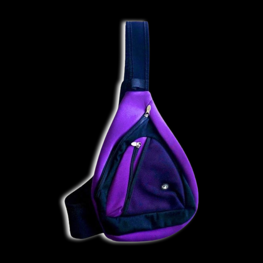 Vintage Body Glove Purple Swim Sport Crossbody Satchel Sling Bag