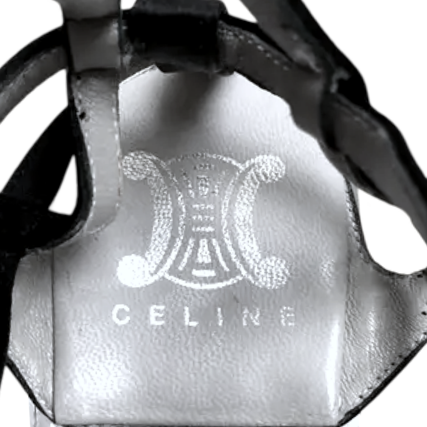Vintage Celine Lucite Acrylic Strappy Silk and Leather Bootie High Heel Platform