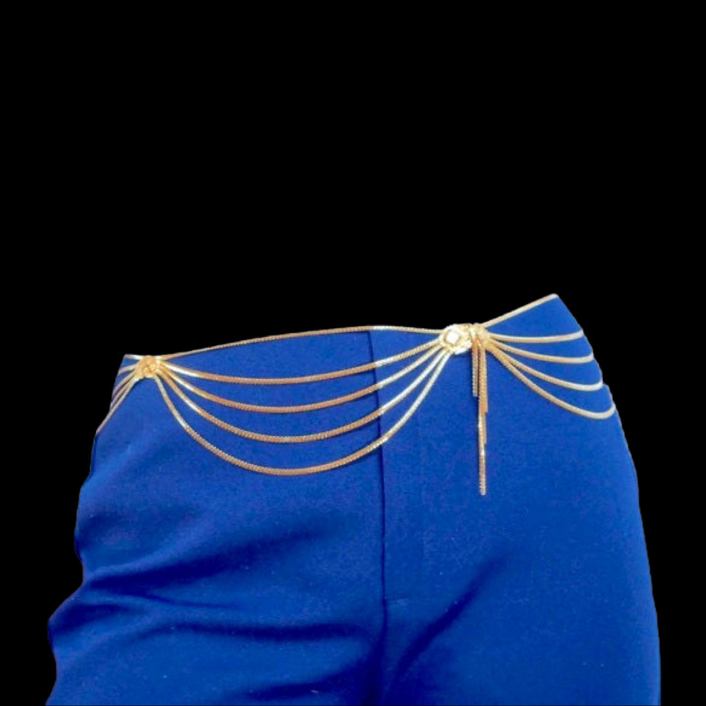 Vintage Christian Dior Vintage Gold Multi Strand Medallion Belt Chain