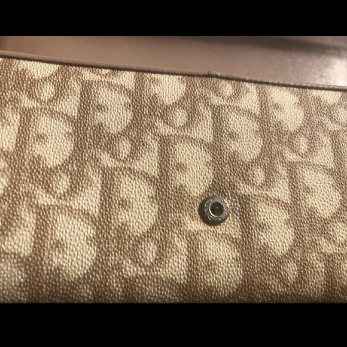 Vintage Christian Dior By John Galliano Beige Oblique Jacquard Monogram Logo Leather Wallet