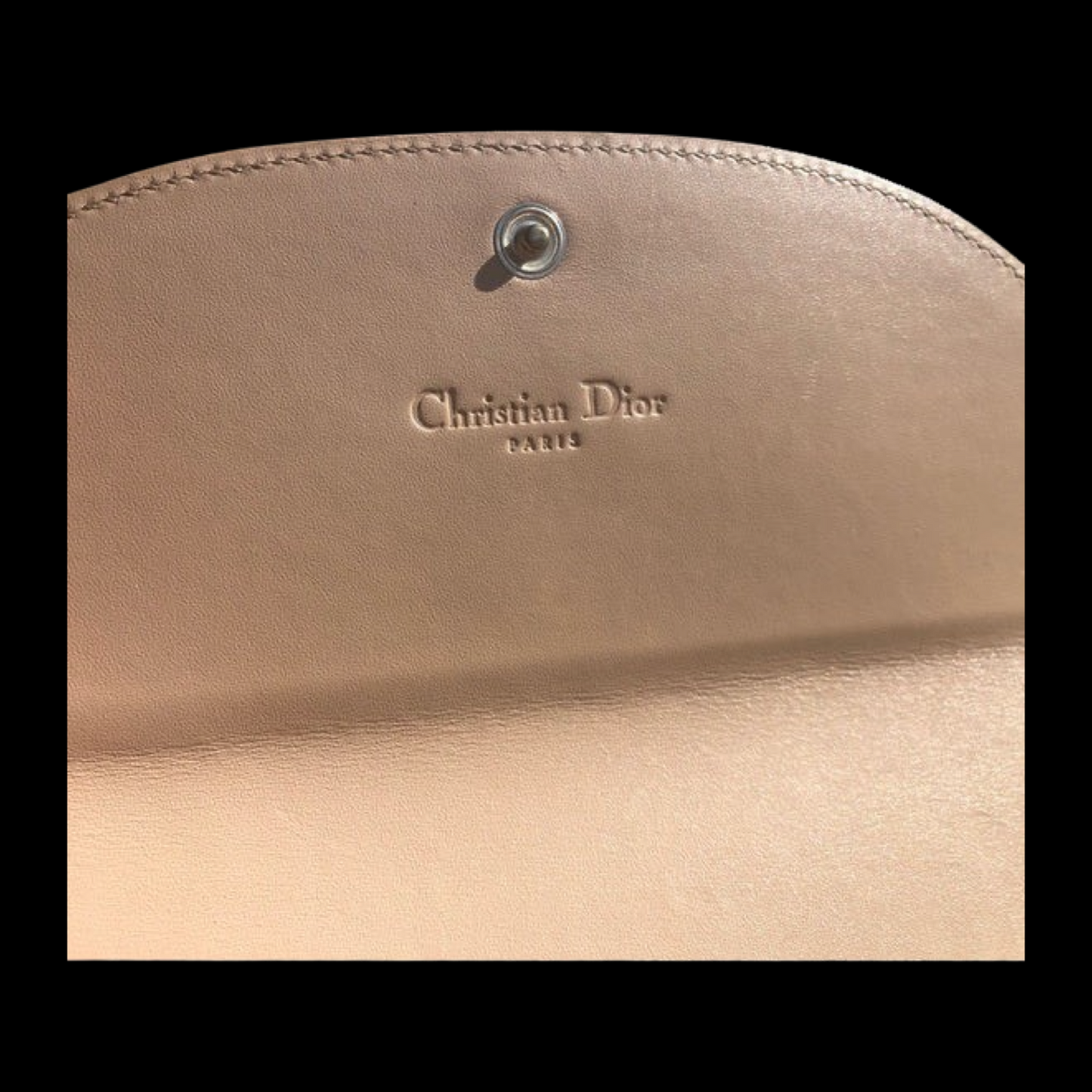 Vintage Christian Dior By John Galliano Beige Oblique Jacquard Monogram Logo Leather Wallet