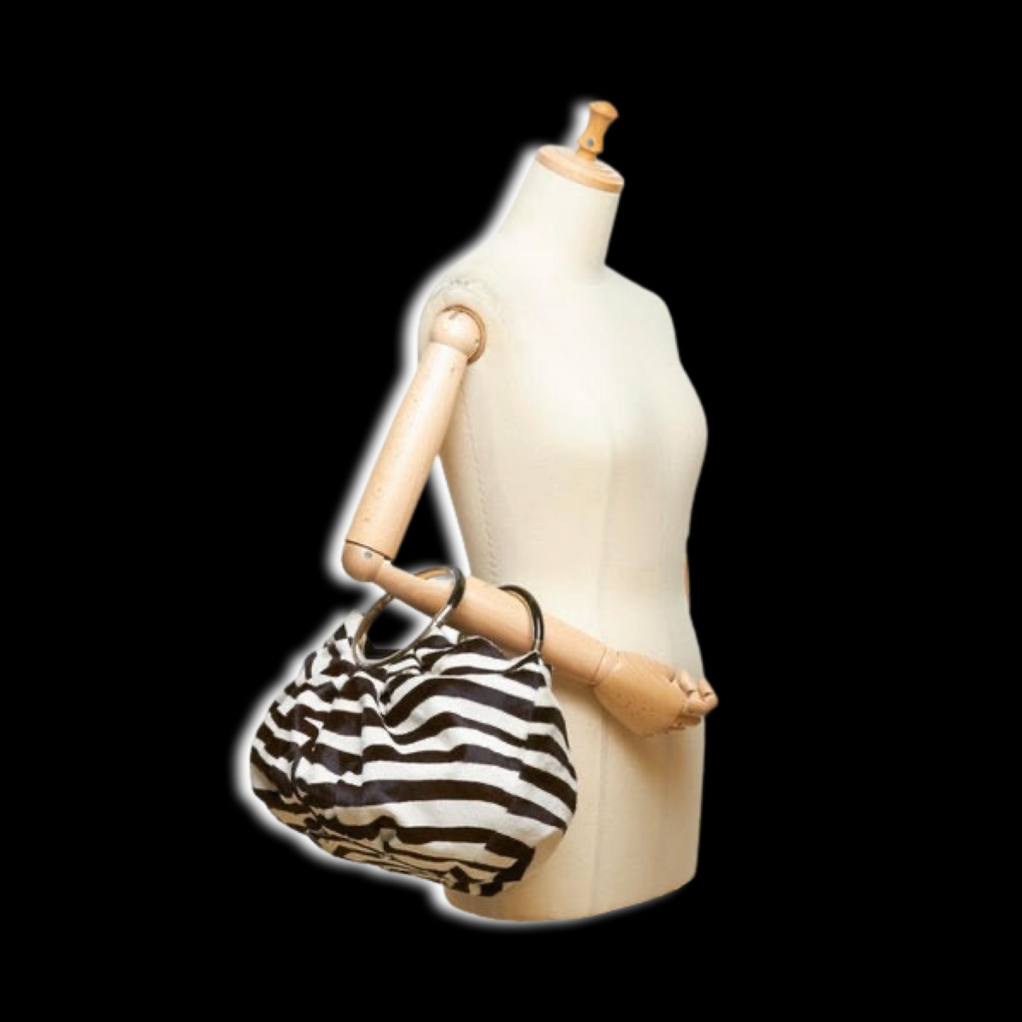 Vintage Christian Dior Soft Babe Calf Hair Zebra Animal JazzClub Collection Bag