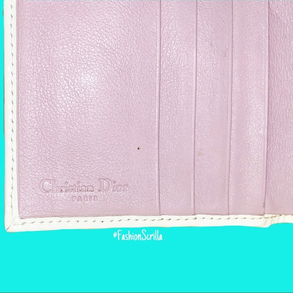 Dior By John Galliano Vintage Girly Pink Monogram Logo Wallet