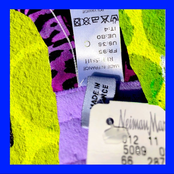 Vintage Dior By John Galliano Runway Brown Orange Nude & Black Lace Tulle Leopard Print Gambler Bra With Coordinating Panty