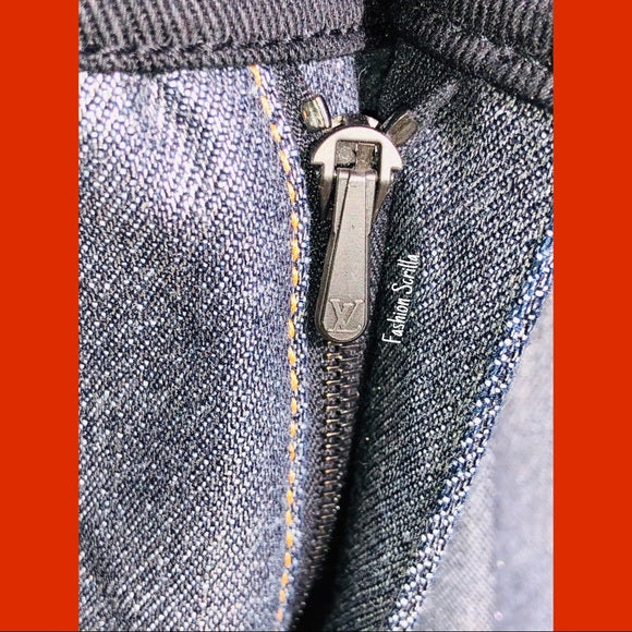 Vintage Louis Vuitton Chromatic Denim Logo jeans by GHESQUIÈRE