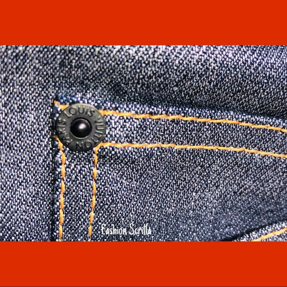 Vintage Louis Vuitton Chromatic Denim Logo jeans by GHESQUIÈRE