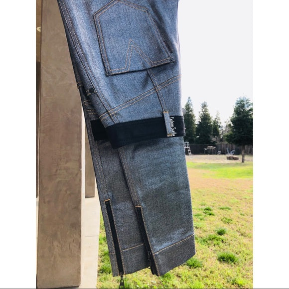 Vintage Louis Vuitton Chromatic Denim Logo jeans by GHESQUIÈRE