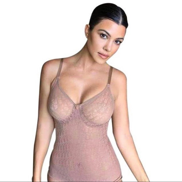 Dior Vintage Jacquard Monogram Trotter Sheer Logo Bodysuit Shapewear Lingerie
