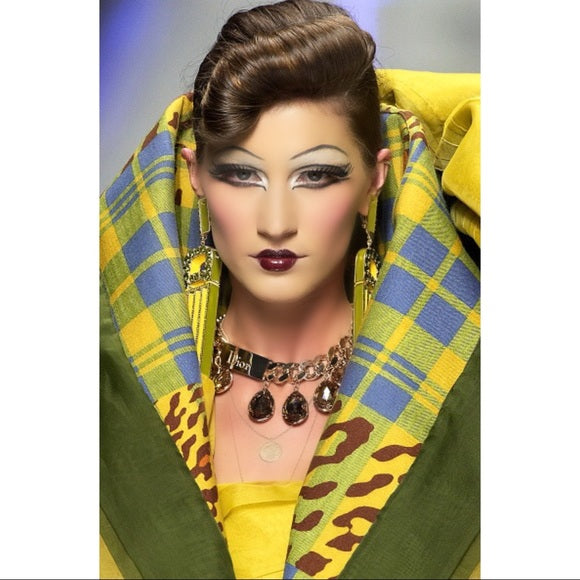 Vintage Christian Dior By John Galliano Crystal Embellished Silver Logo ID Runway Gambler Charm Bracelet