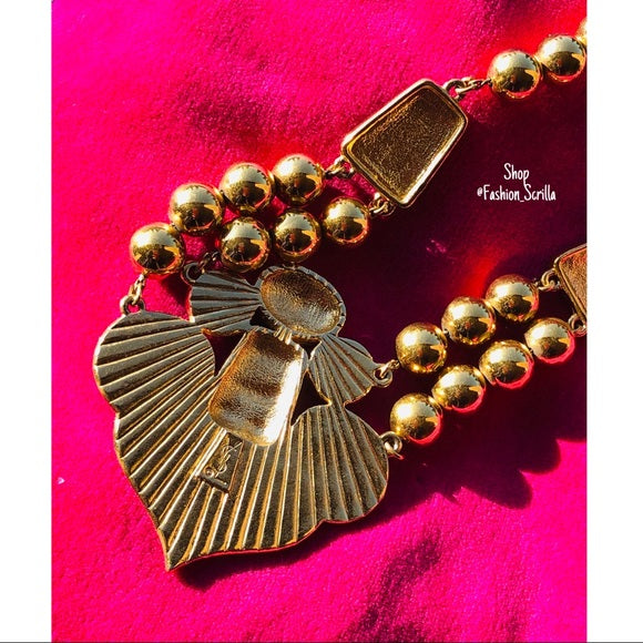 Yves Saint Laurent Vintage YSL Goossens Gripoix Necklace