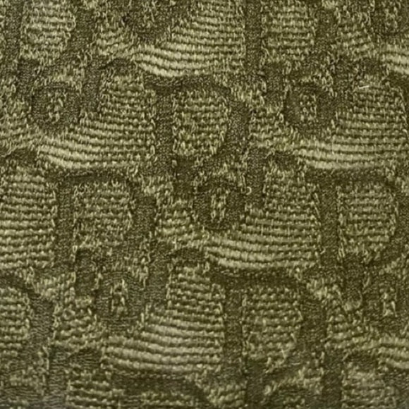 Dior Vintage Olive Green Y2K Monogram Logo Sheer Stockings Socks