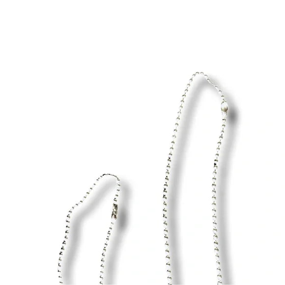 Dior Vintage John Galliano XL Silver Dog Tags Ball Chain Runway Archival Necklace