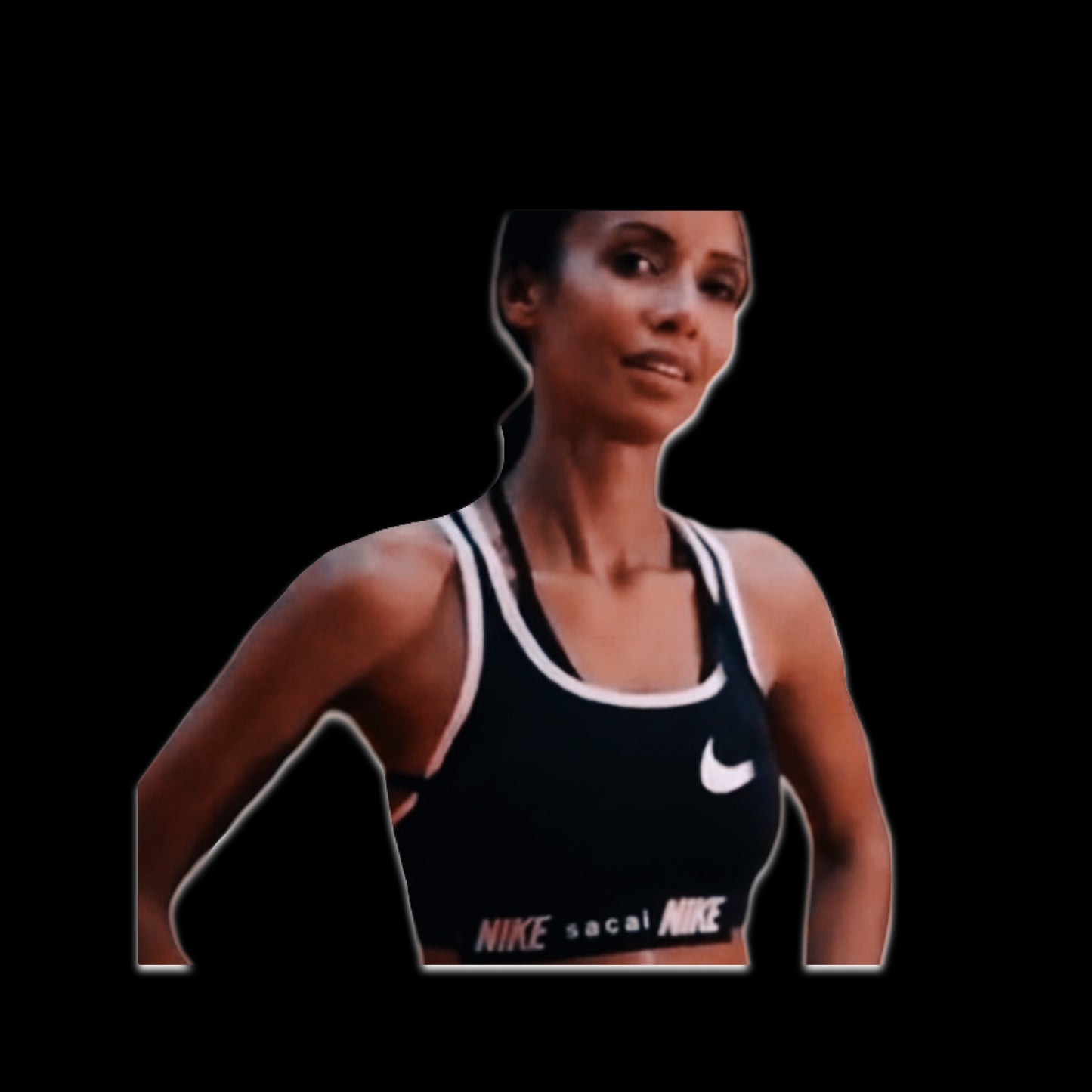 Nike x Sacai x Hybrid bra x (Black/Dark Obsidian)