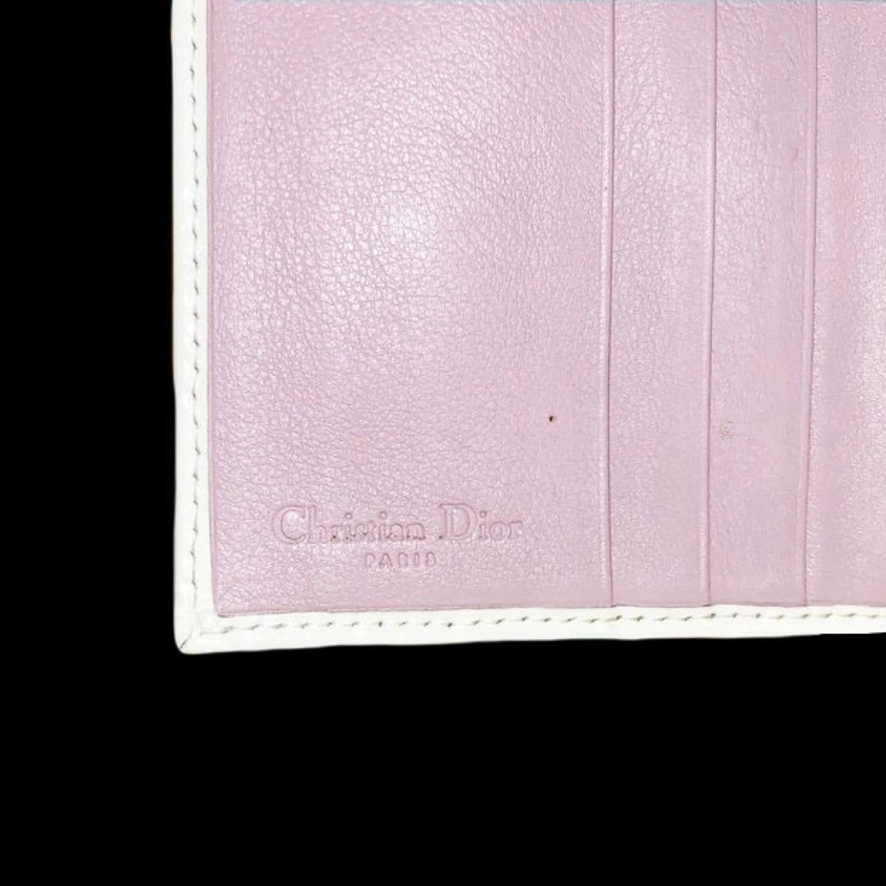 Dior By John Galliano Vintage Baby Pink and White Girly Monogram Logo Wallet
