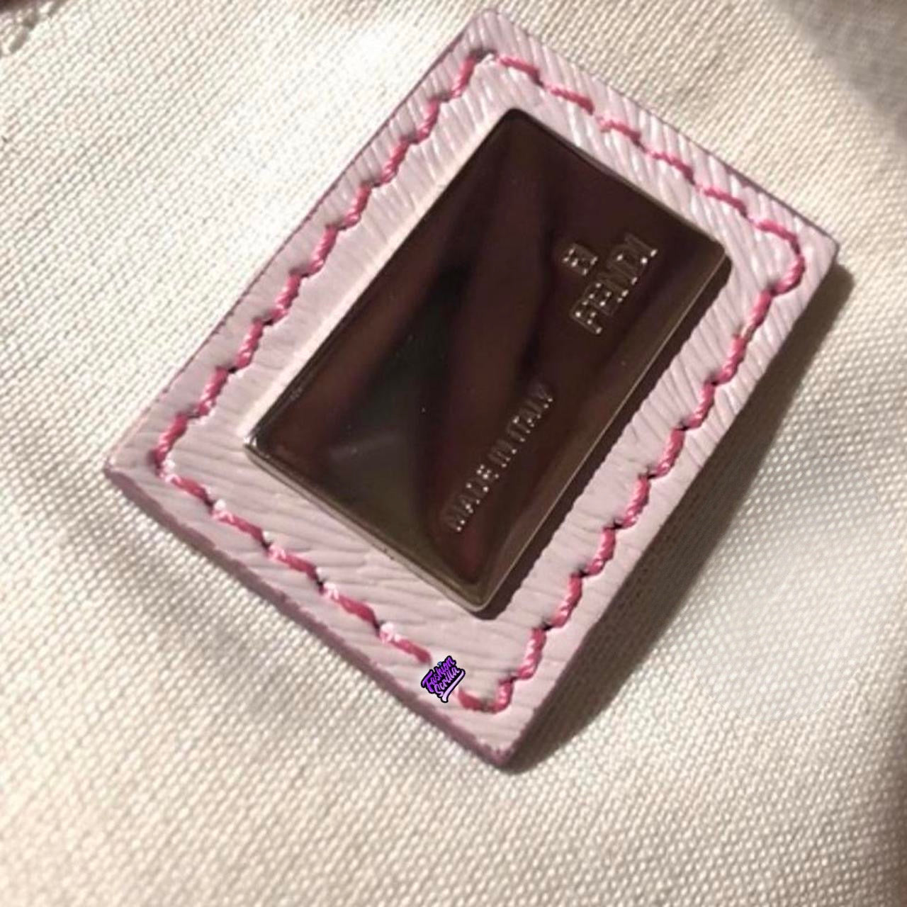 Vintage Fendi Limited Edition Pink Ombré Zucchino Mini Forever Bag