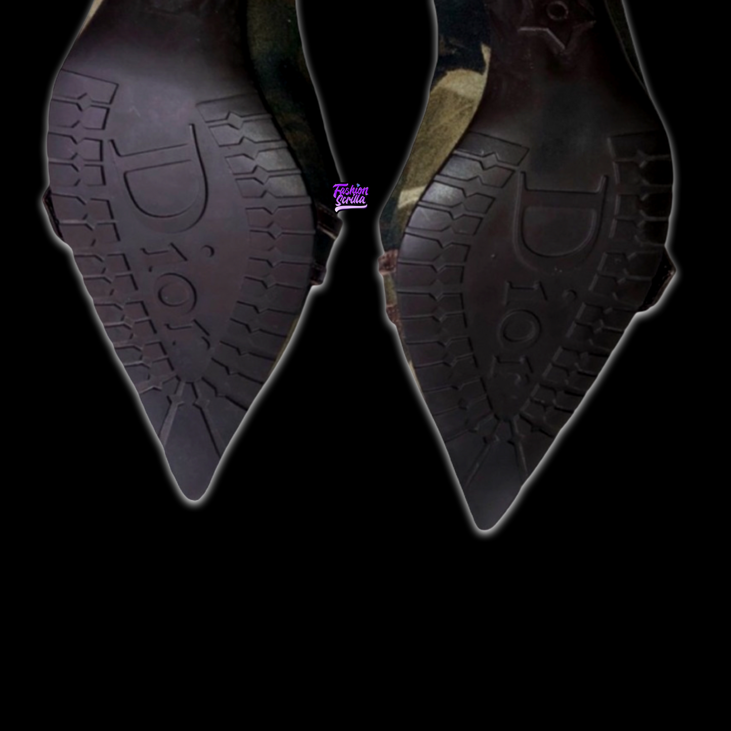 Vintage Dior John Galliano Rasta  Runway Military Street Chic Leather Stiletto Heels