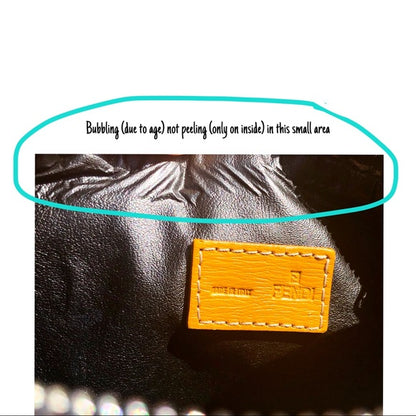 Fendi Vintage Y2K Tiger Print Canvas Mini Bag
